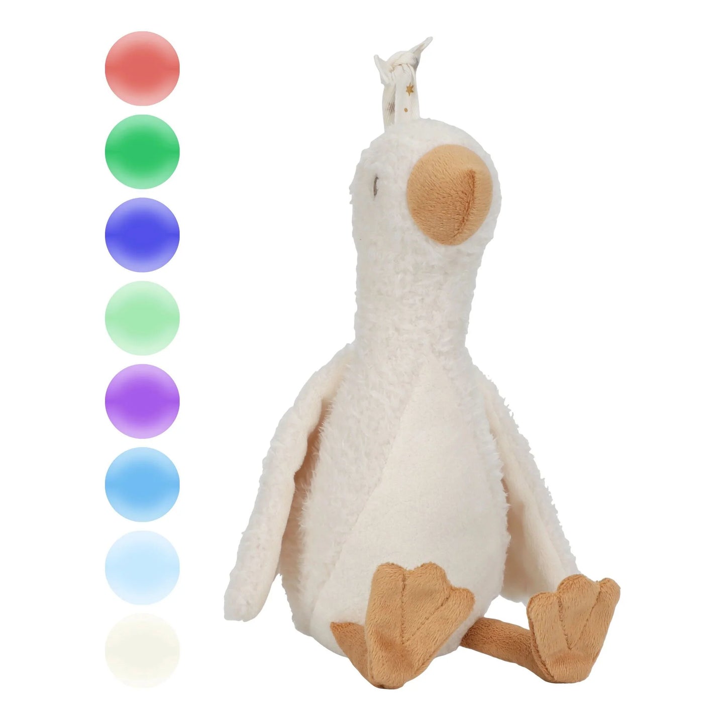 Little Dutch Knuffelgans Licht & Geluid - Wit - Little Goose