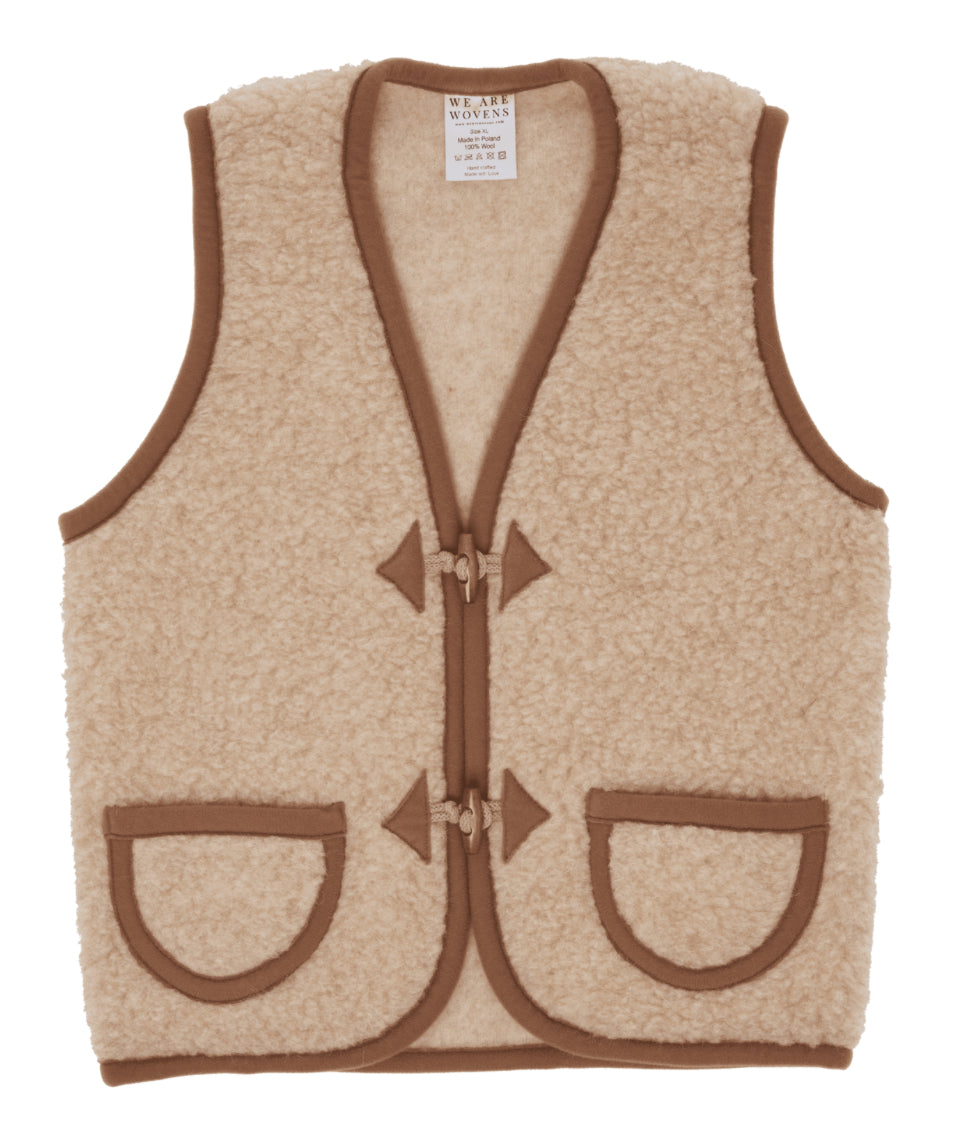 We Are Wovens - Wollen Bodywarmer Macchiato