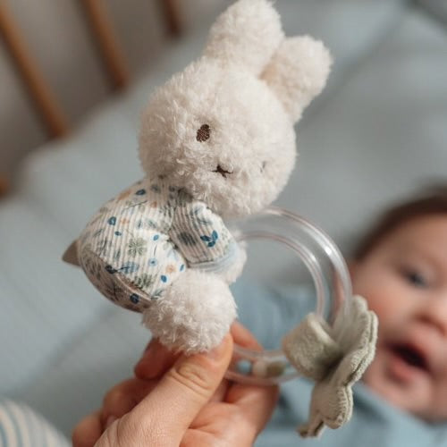 Little Dutch X Nijntje ringrammelaar - Blauw - Lucky Leaves