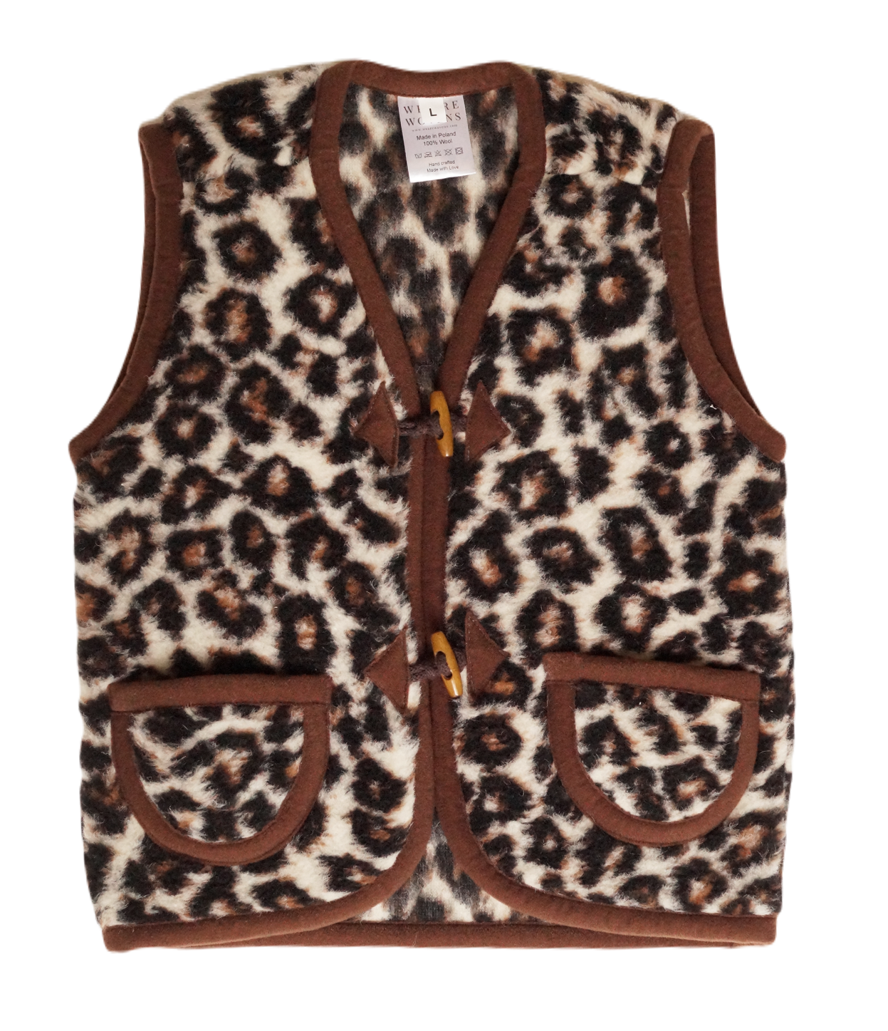 We Are Wovens - Wollen bodywarmer – Leopard – Limited edition