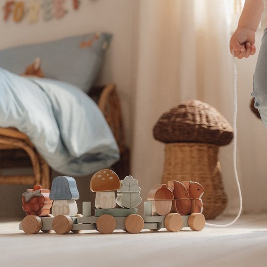 Little Dutch Blokkentrein Eekhoorn - Forest Friends