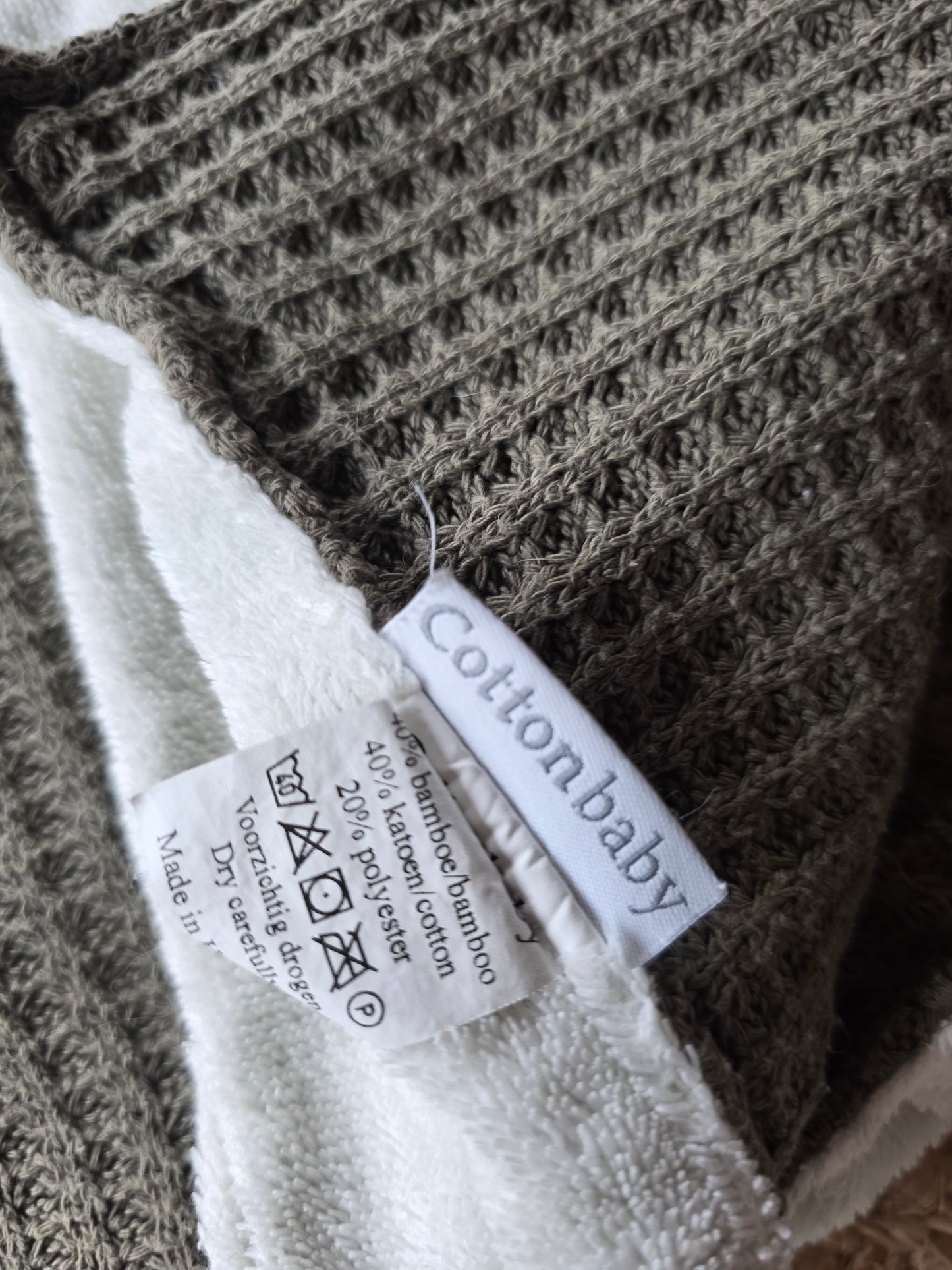 Cotton baby dekentje wieg