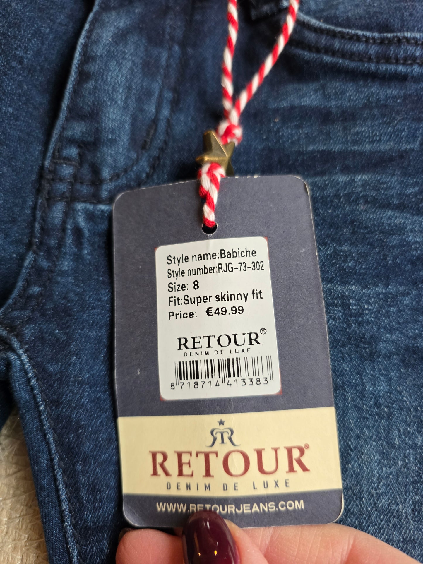 Retour jeans maat 8
