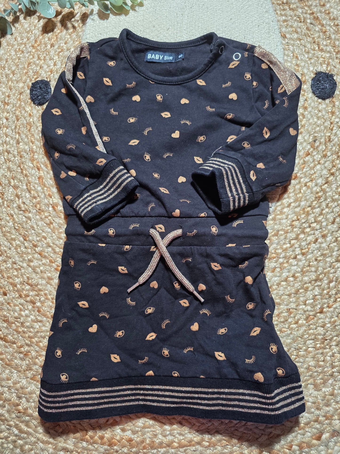 Baby blue jurkje maat 80