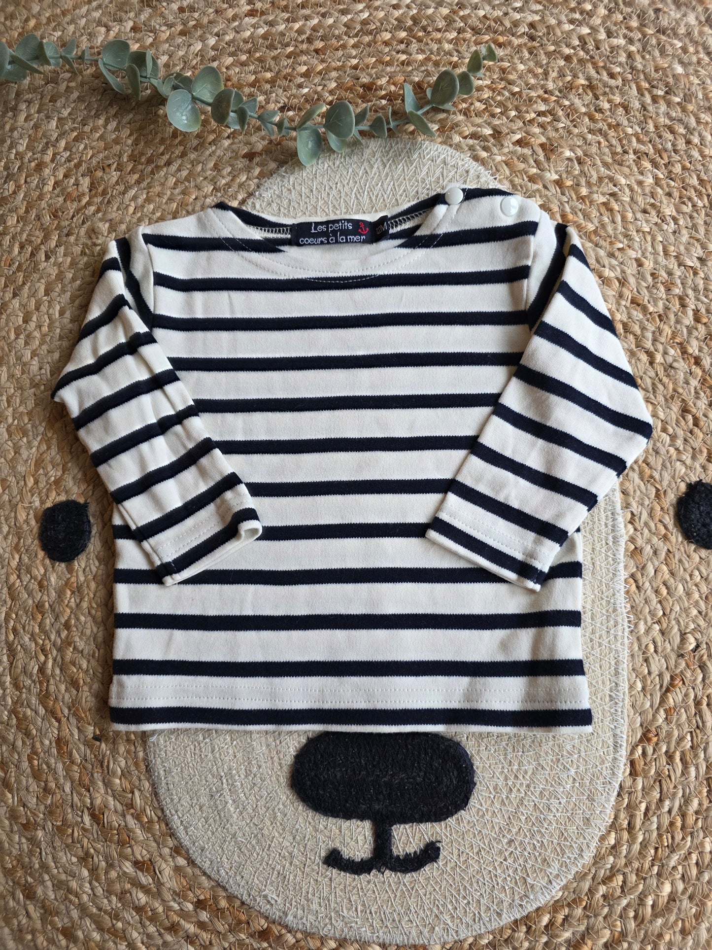 Les petits shirtje maat 12M