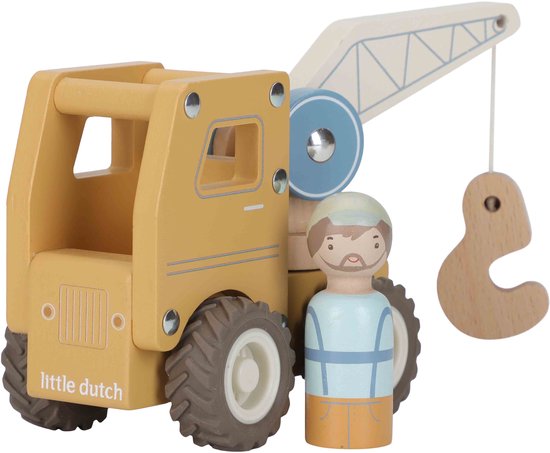Little Dutch houten Kraanwagen