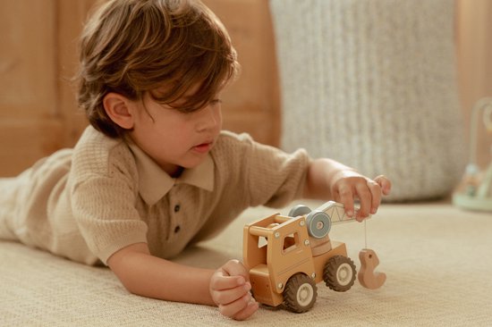 Little Dutch houten Kraanwagen