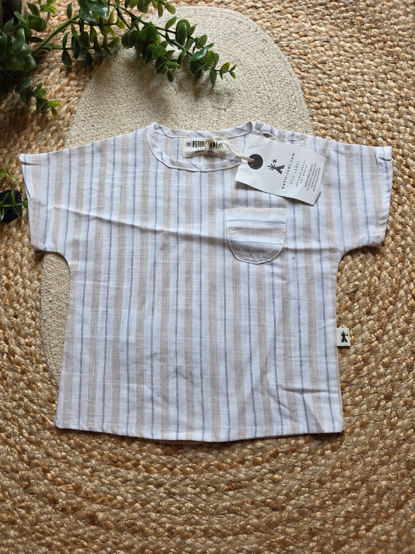 Petit indi blouse maat 6M -K229