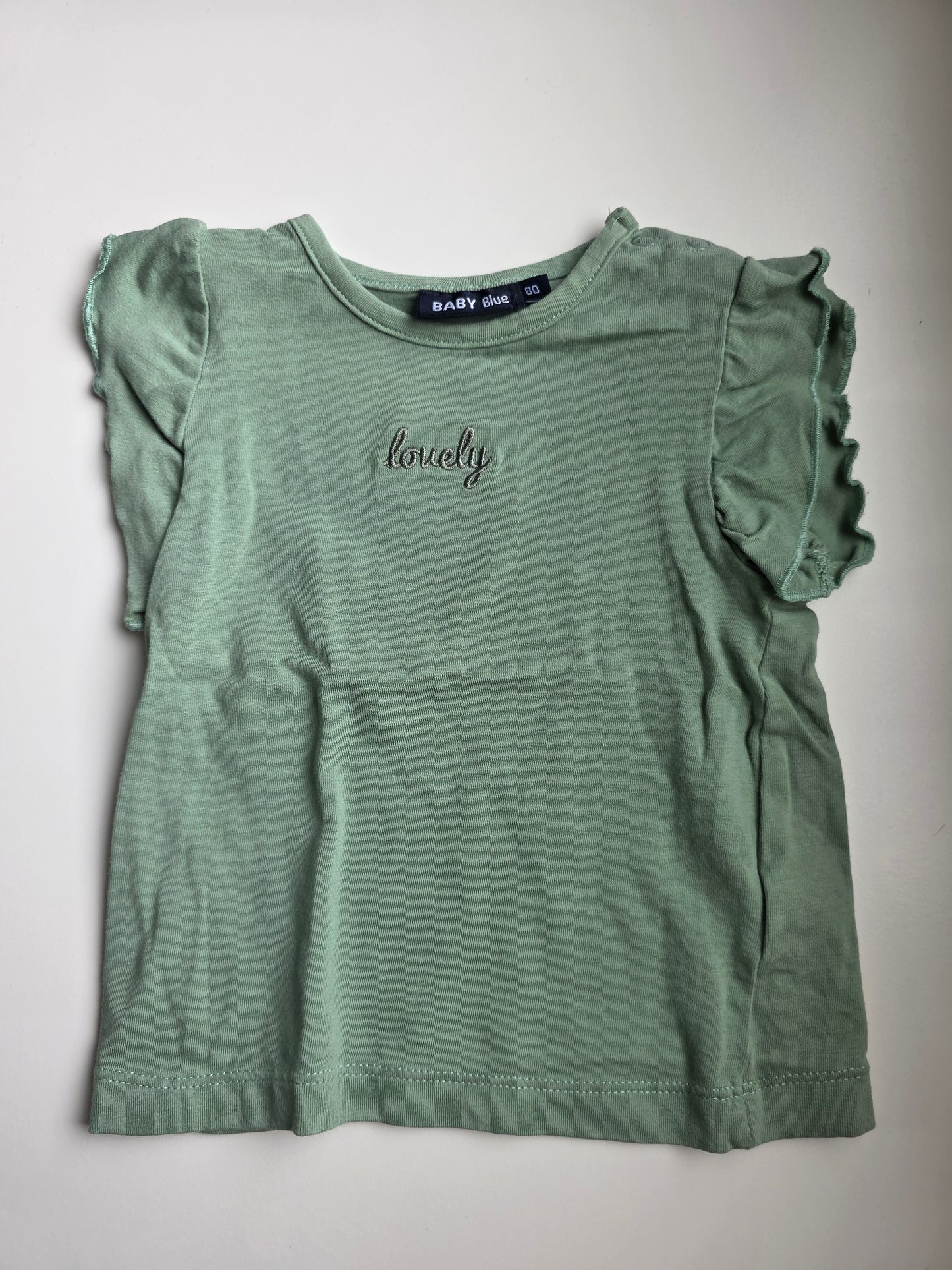 Baby blue shirtje maat 80