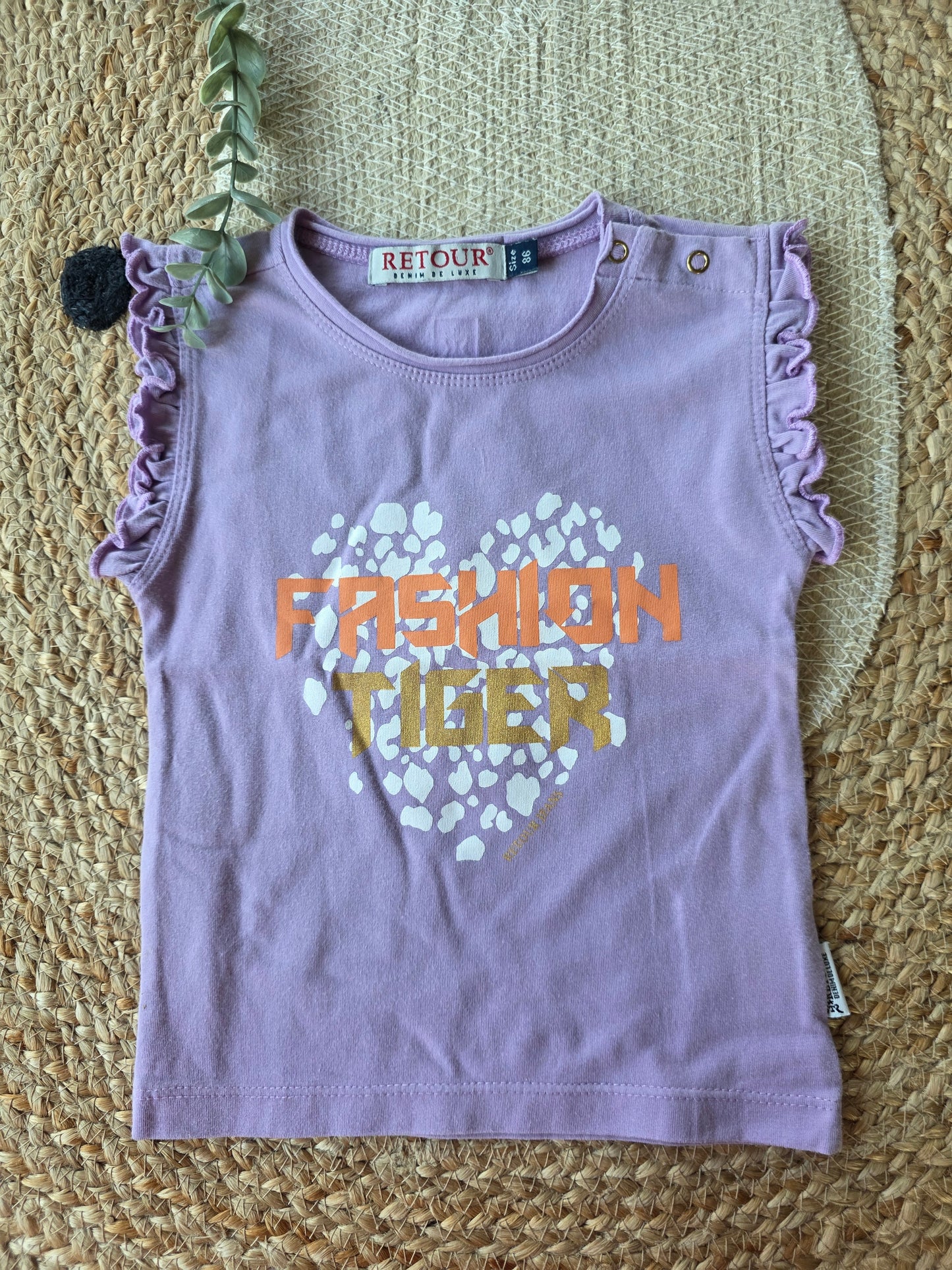 Retour tshirt maat 86