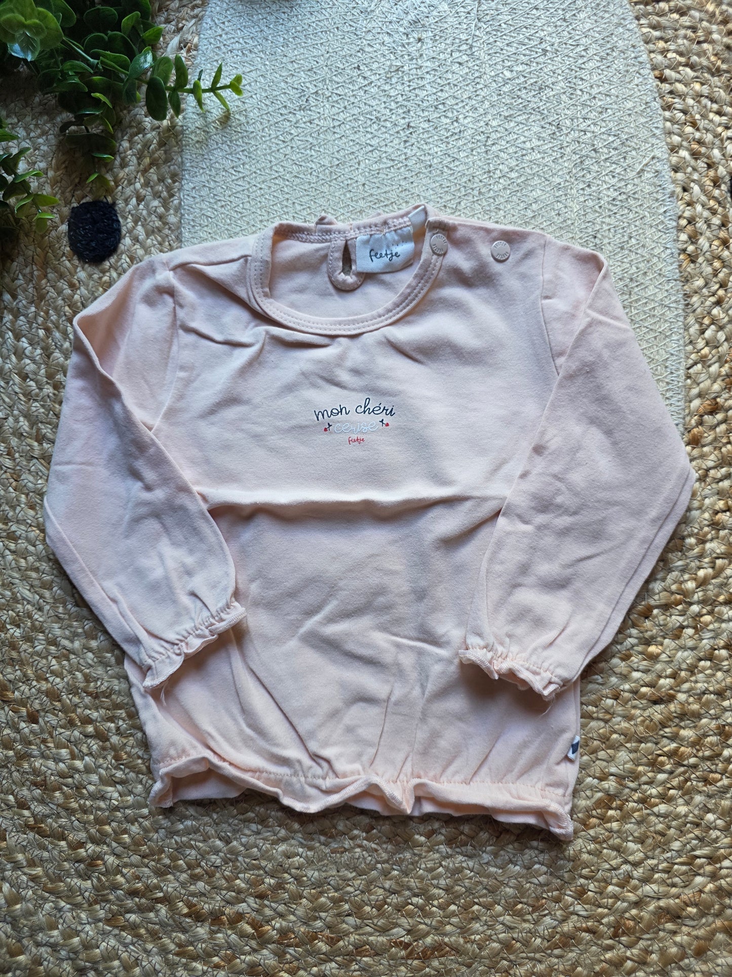 Feetje shirtje maat 68 -K212