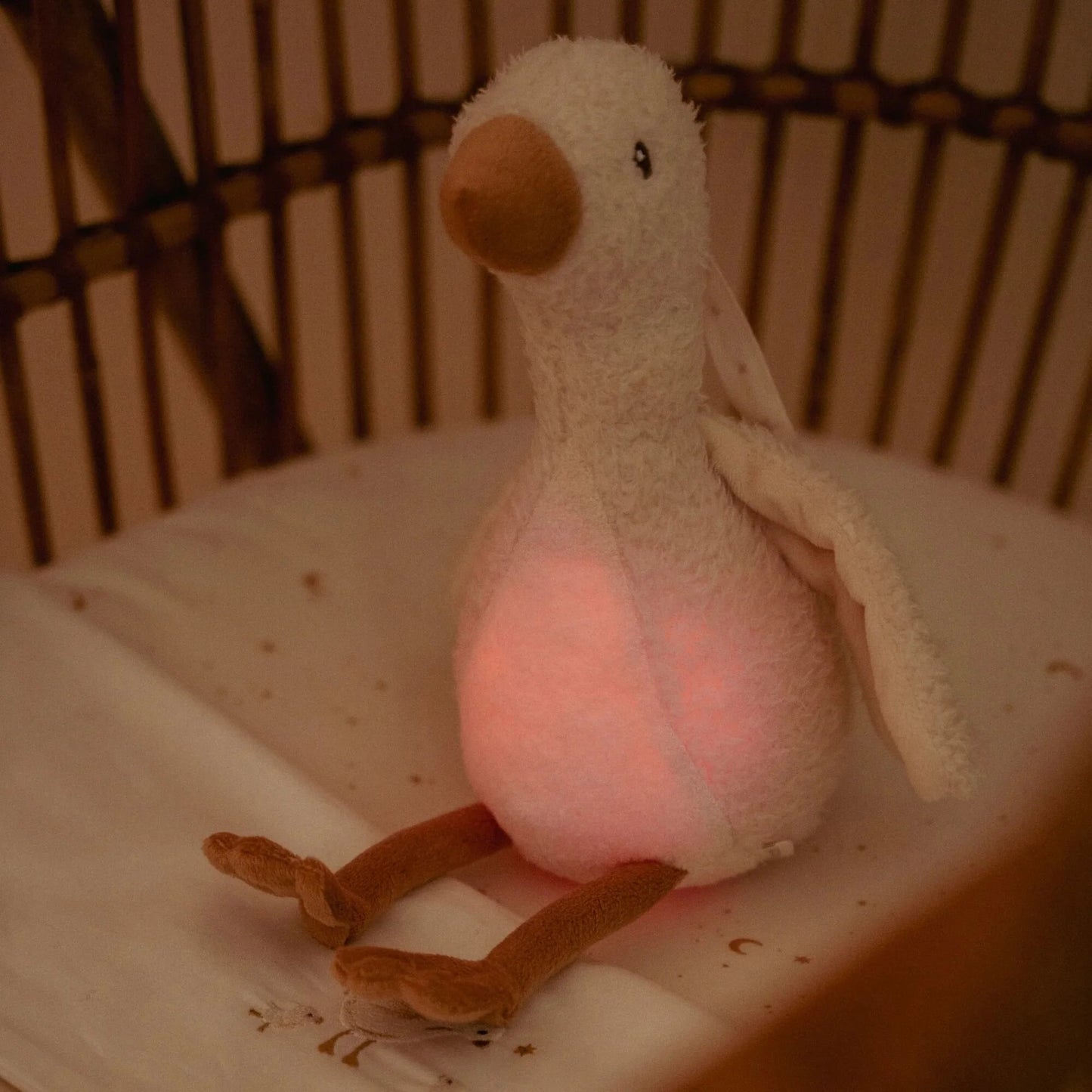 Little Dutch Knuffelgans Licht & Geluid - Wit - Little Goose