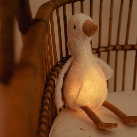 Little Dutch Knuffelgans Licht & Geluid - Wit - Little Goose