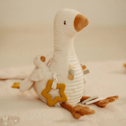 Little Dutch Activiteitenknuffel Gans - Wit - Little Goose