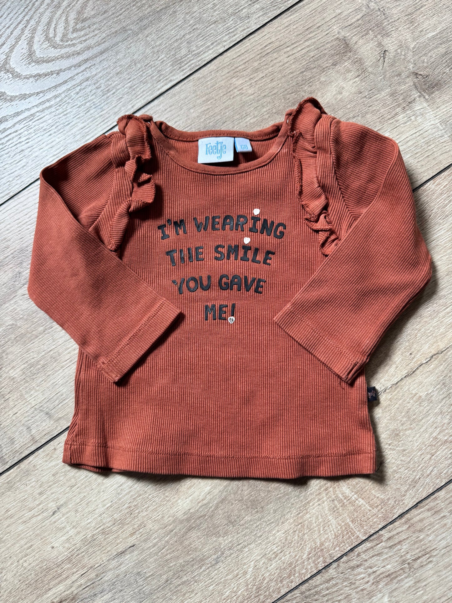 Feetje shirtje maat 68