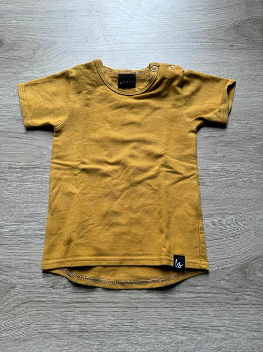 Babystyling tshirt maat 62/68 geel