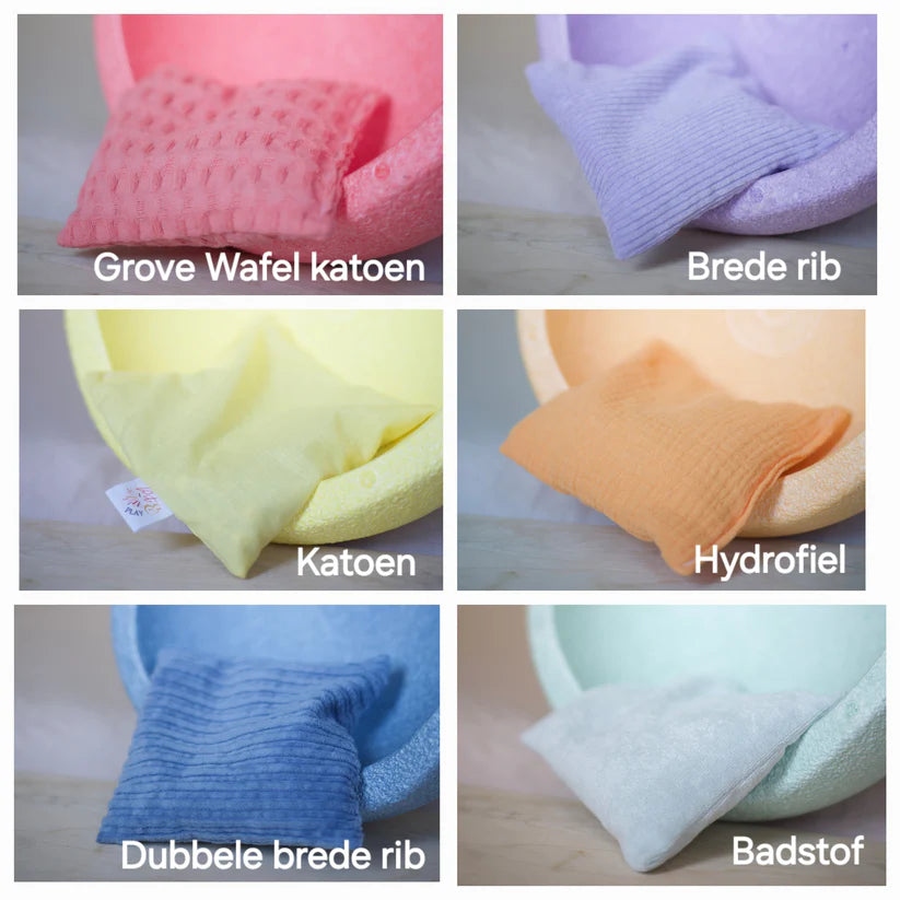 PIT AND PLAY  Pastel sensorische pittenzakjes Stapelstein