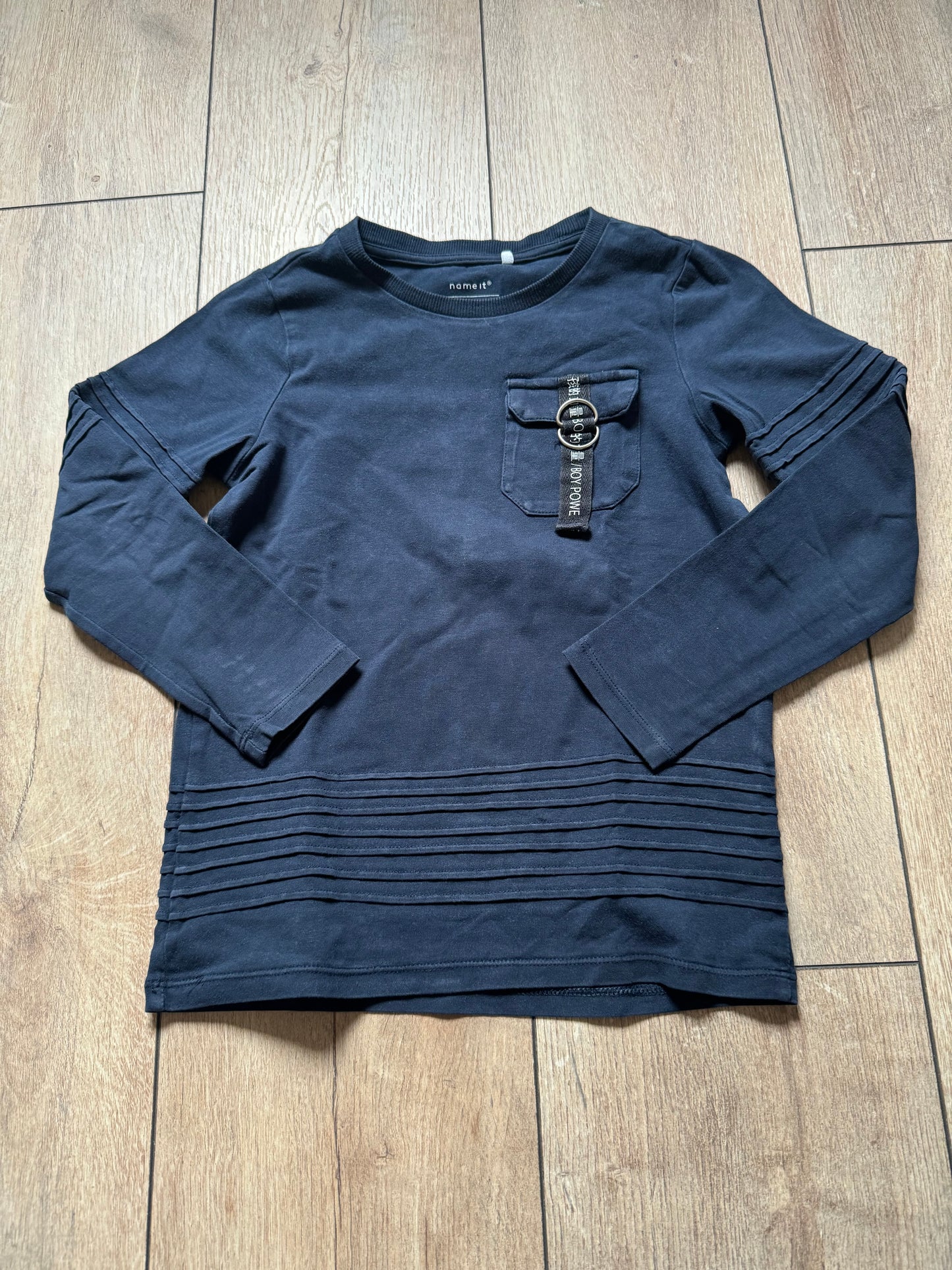 Name it longsleeve maat 116 blauw