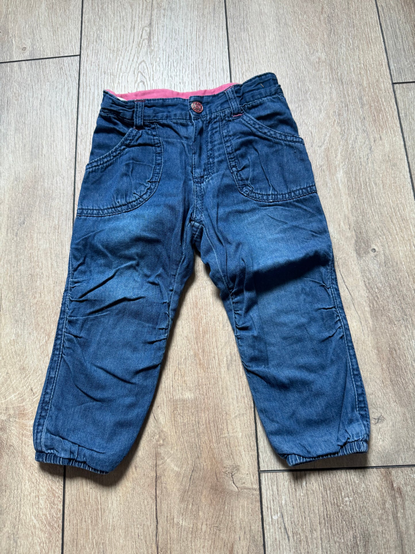 HEMA broek maat 80 blauw