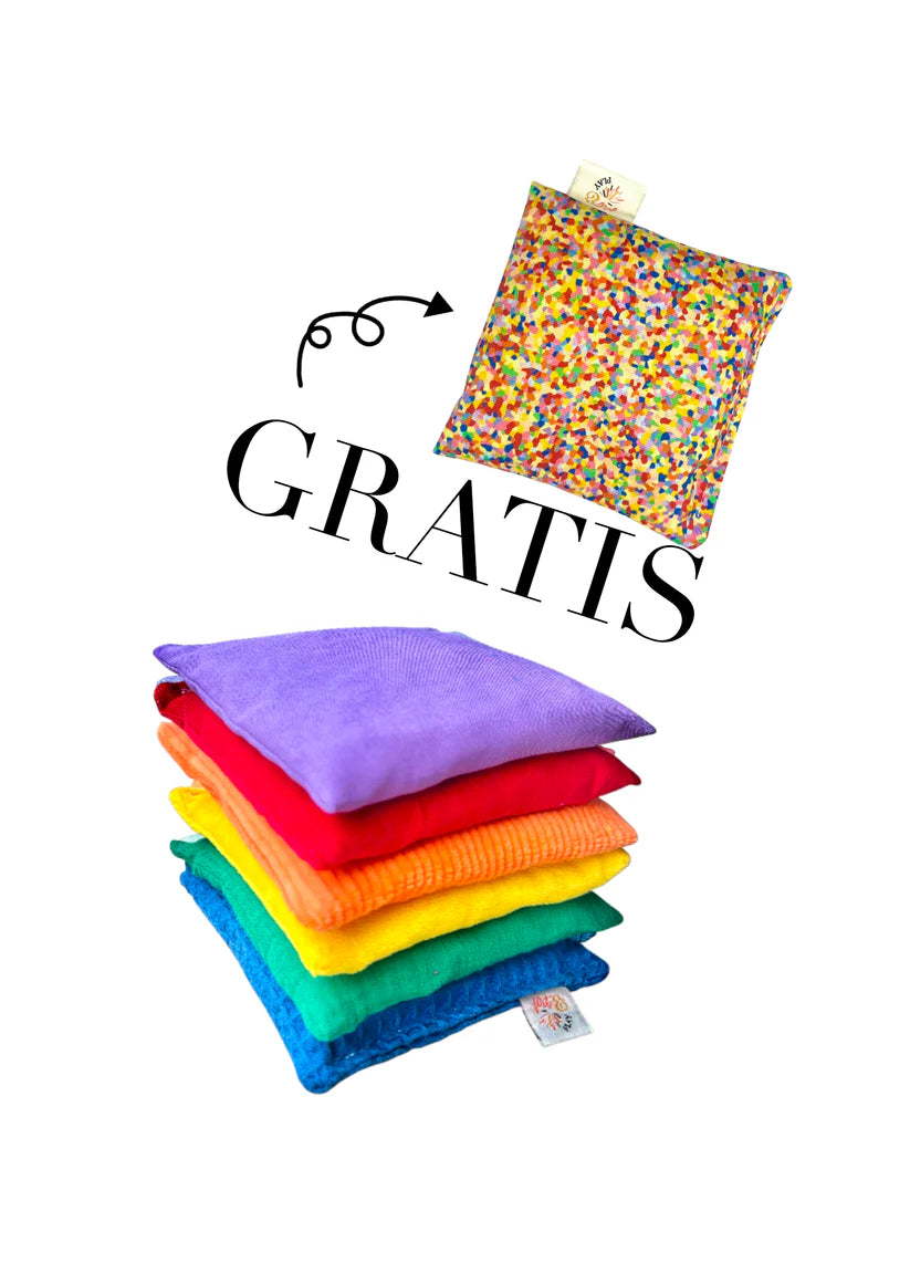 PIT AND PLAY  Regenboog pittenzakjes Stapelstein