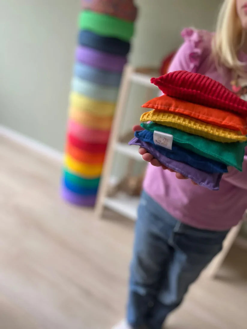 PIT AND PLAY  Regenboog pittenzakjes Stapelstein