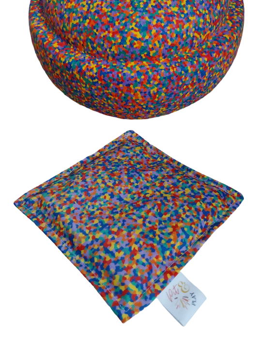 Pit & Play sensorisch pittenzakje - Confetti Stapelstein