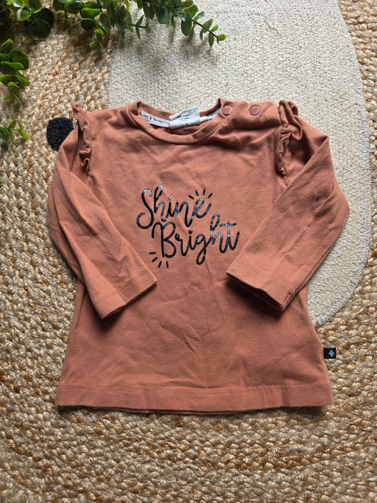 Feetje shirtje maat 68 -K211