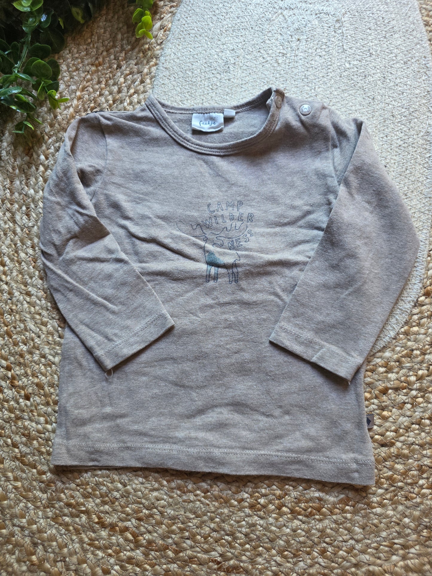 Feetje shirtje maat 80 -K216