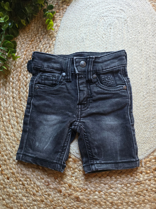 Baby blue korte broek maat 68 -K216