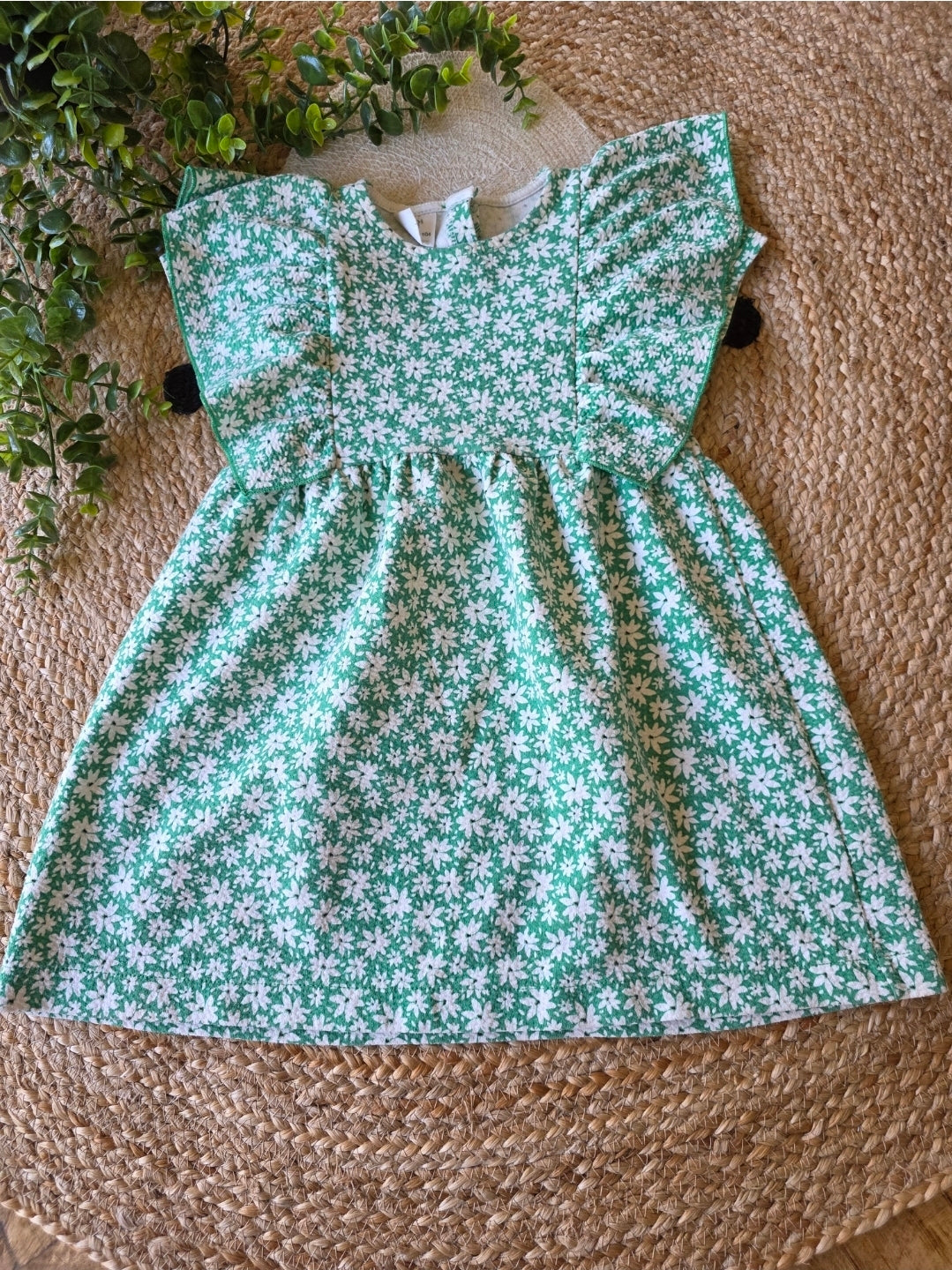 Zara jurkje groen maat 104 -K203