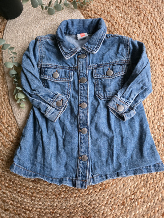 Hema spijkerjurkje maat 74