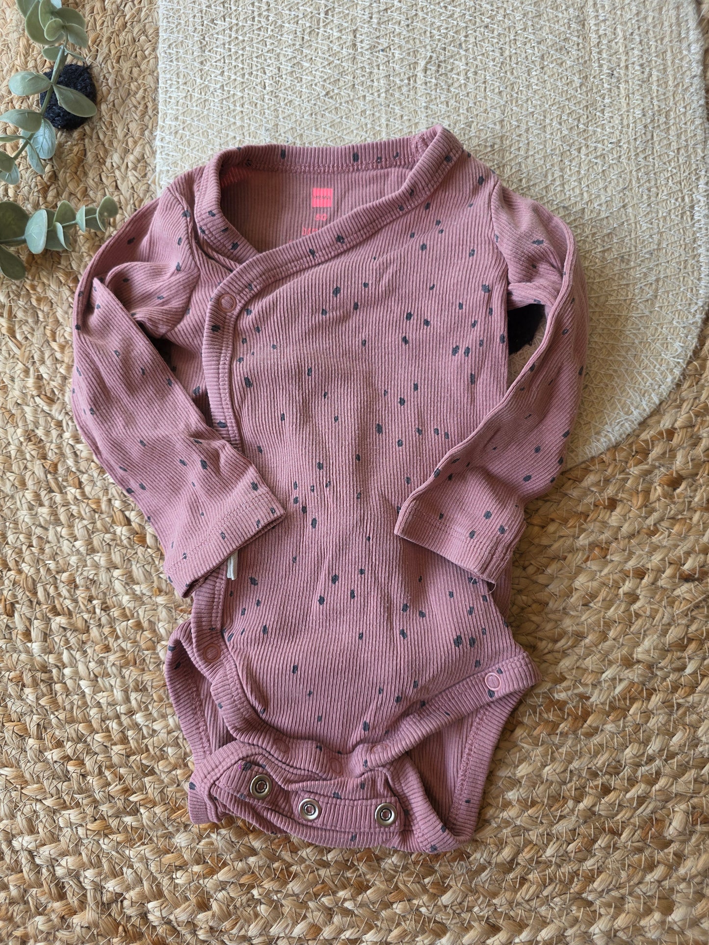 Hema bamboo romper maat 50