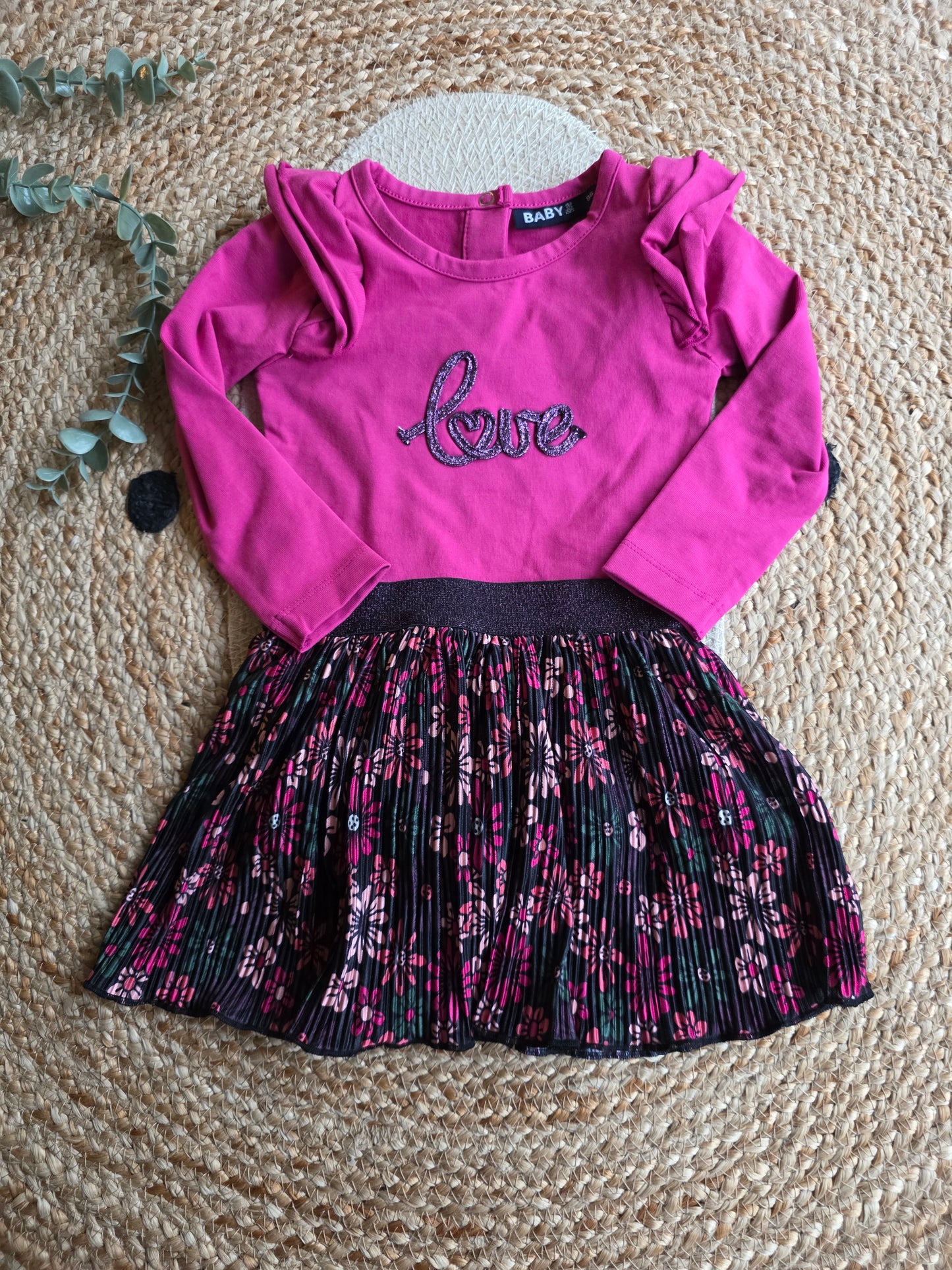 Baby blue jurkje maat 86