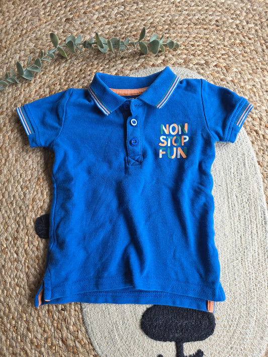 Baby blue polo maat 74