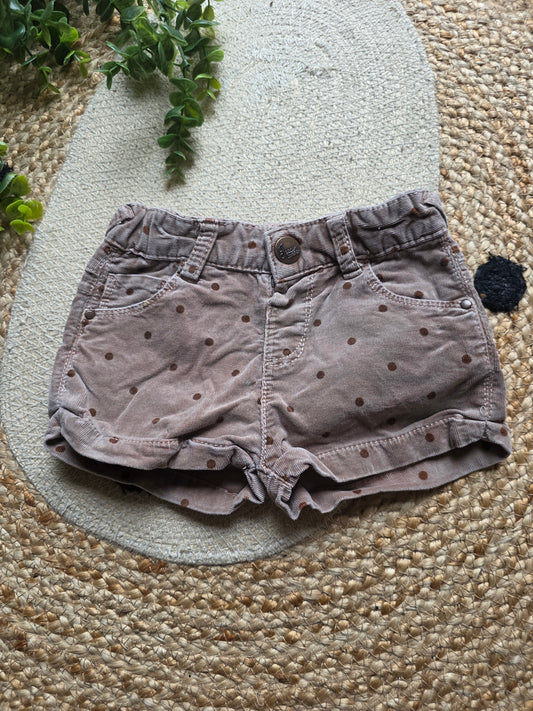 Zara korte broek maat 68 -K225