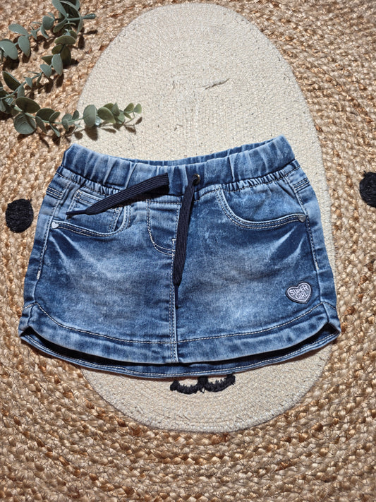 Baby blue rokje maat 74