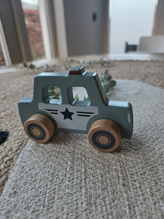 Little dutch houten politieauto