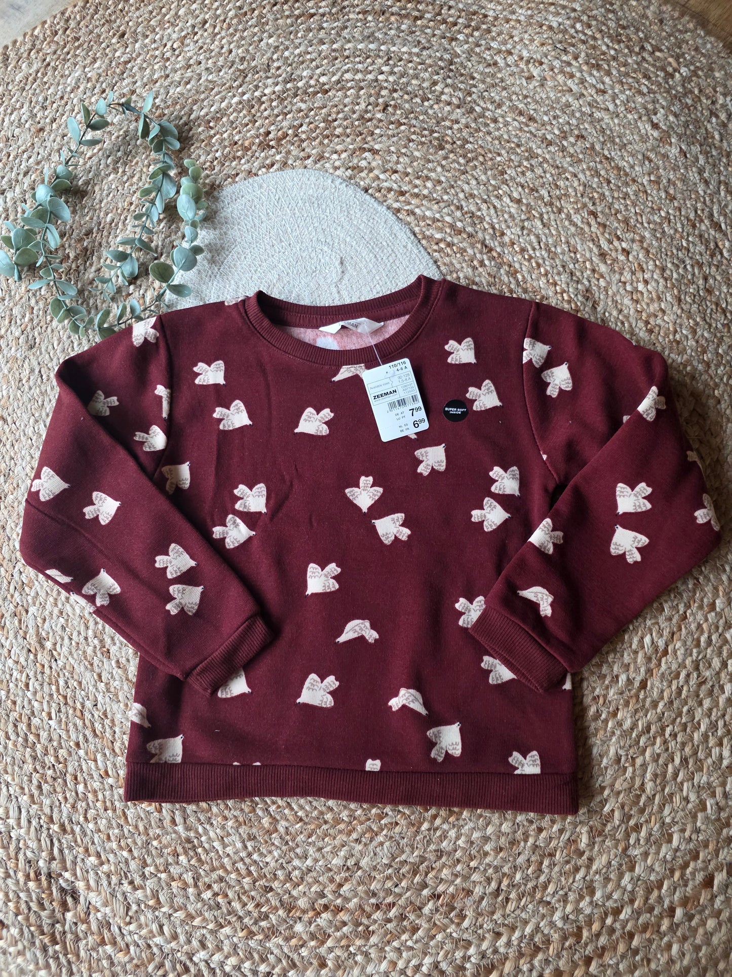 Zeeman trui maat 110/116