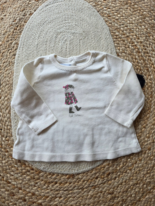 Petit bateau shirtje maat 68