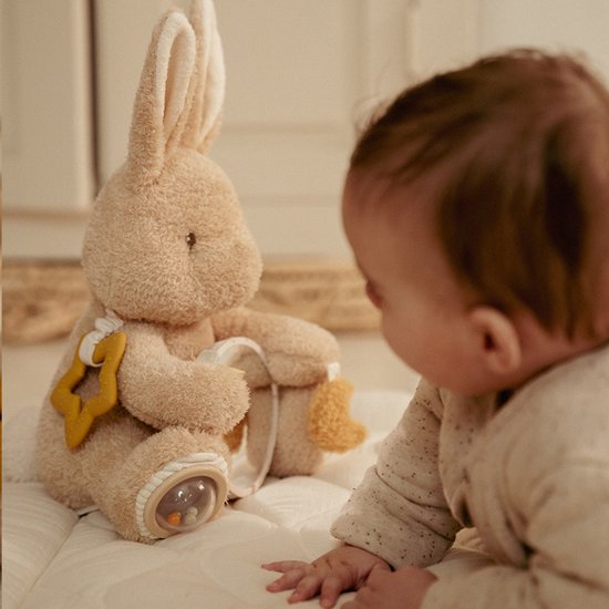 Little Dutch Newborn Naturals Activiteitenknuffel Baby Bunny