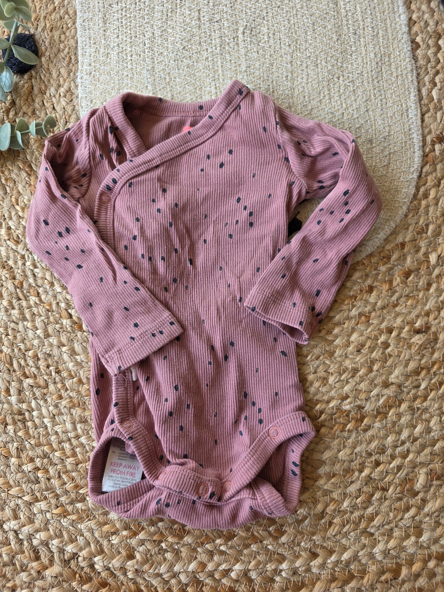 Hema bamboo romper maat 50
