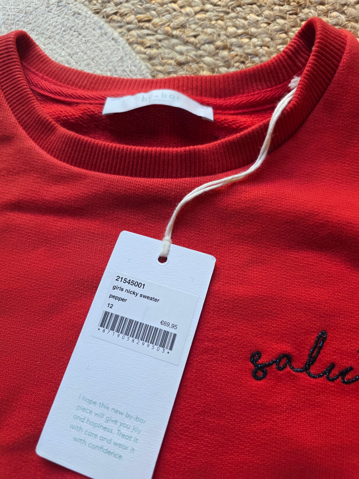 by - bar amsterdam sweater maat 12 -K212