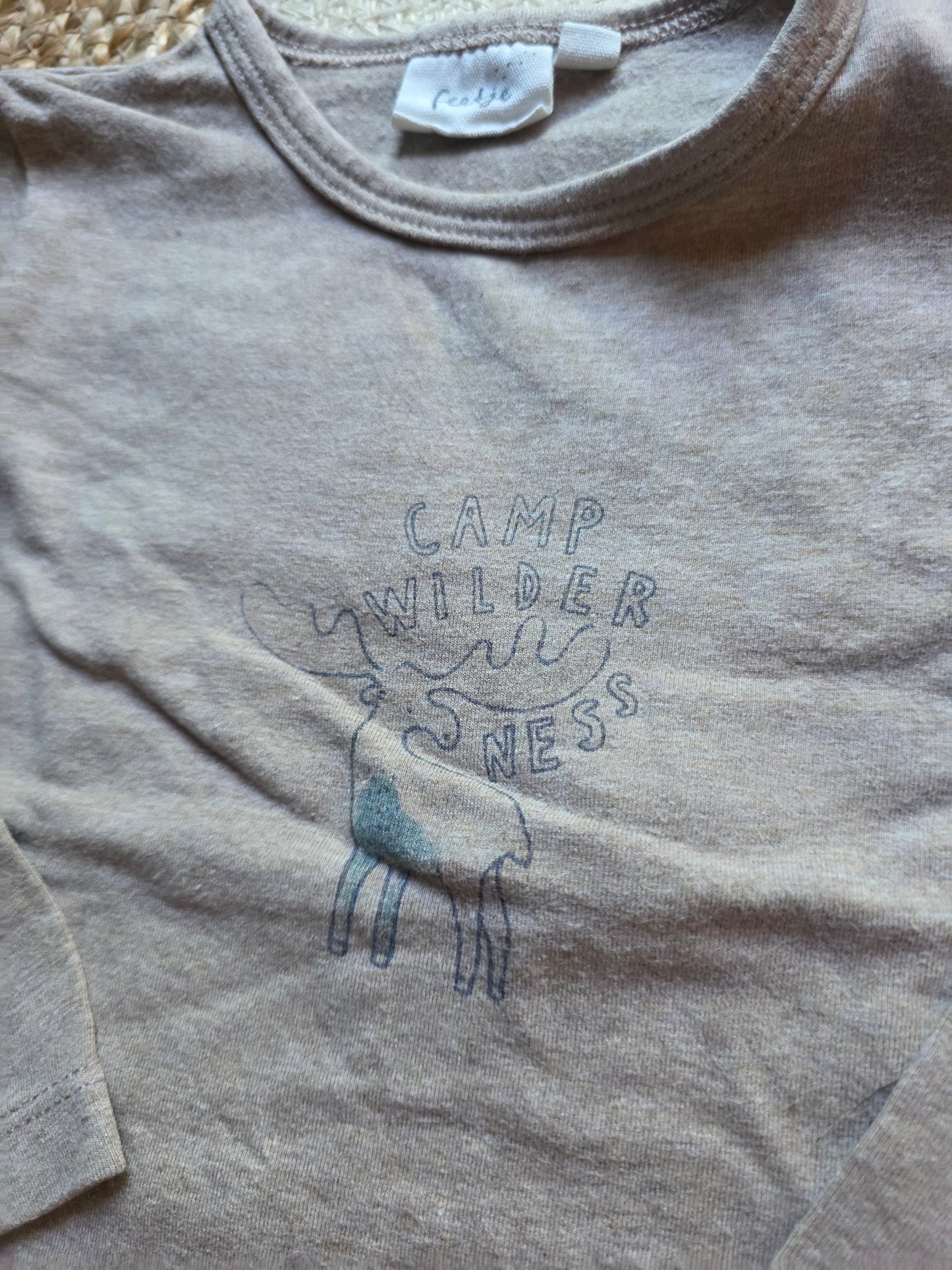 Feetje shirtje maat 80 -K216