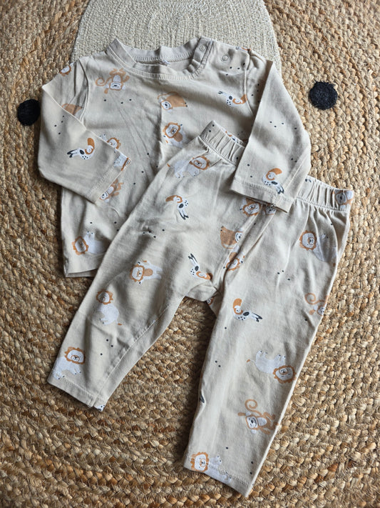 Prénatal setje/pyjama maat 74