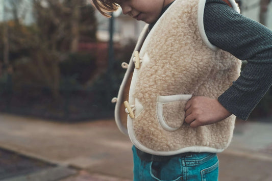 We Are Wovens - Wollen bodywarmer – Cappuccino