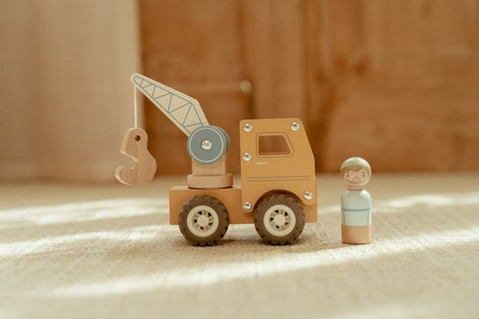 Little Dutch houten Kraanwagen