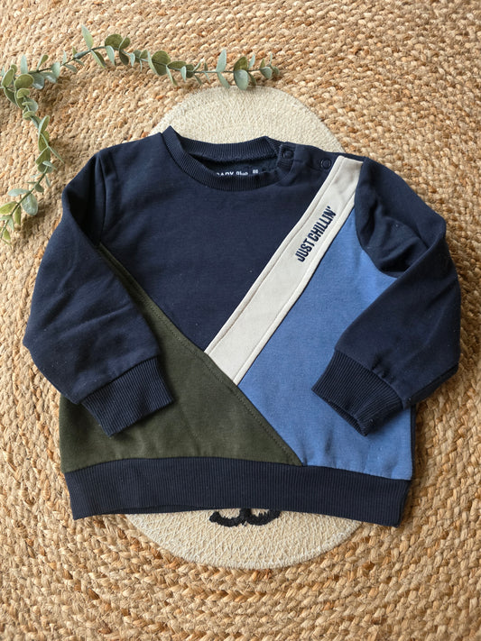 Baby blue trui maat 86