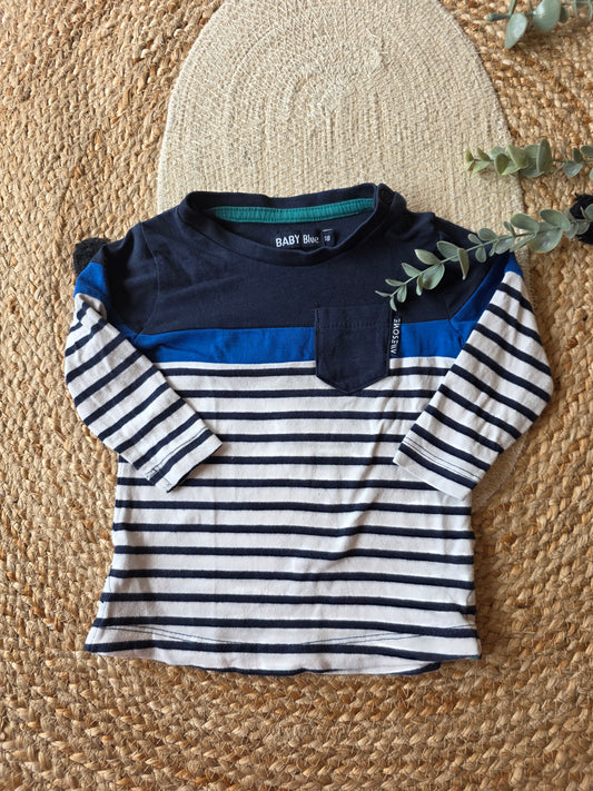 Baby blue shirtje maat 68